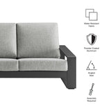 Lirienne Outdoor Patio Aluminum Sofa by Modway