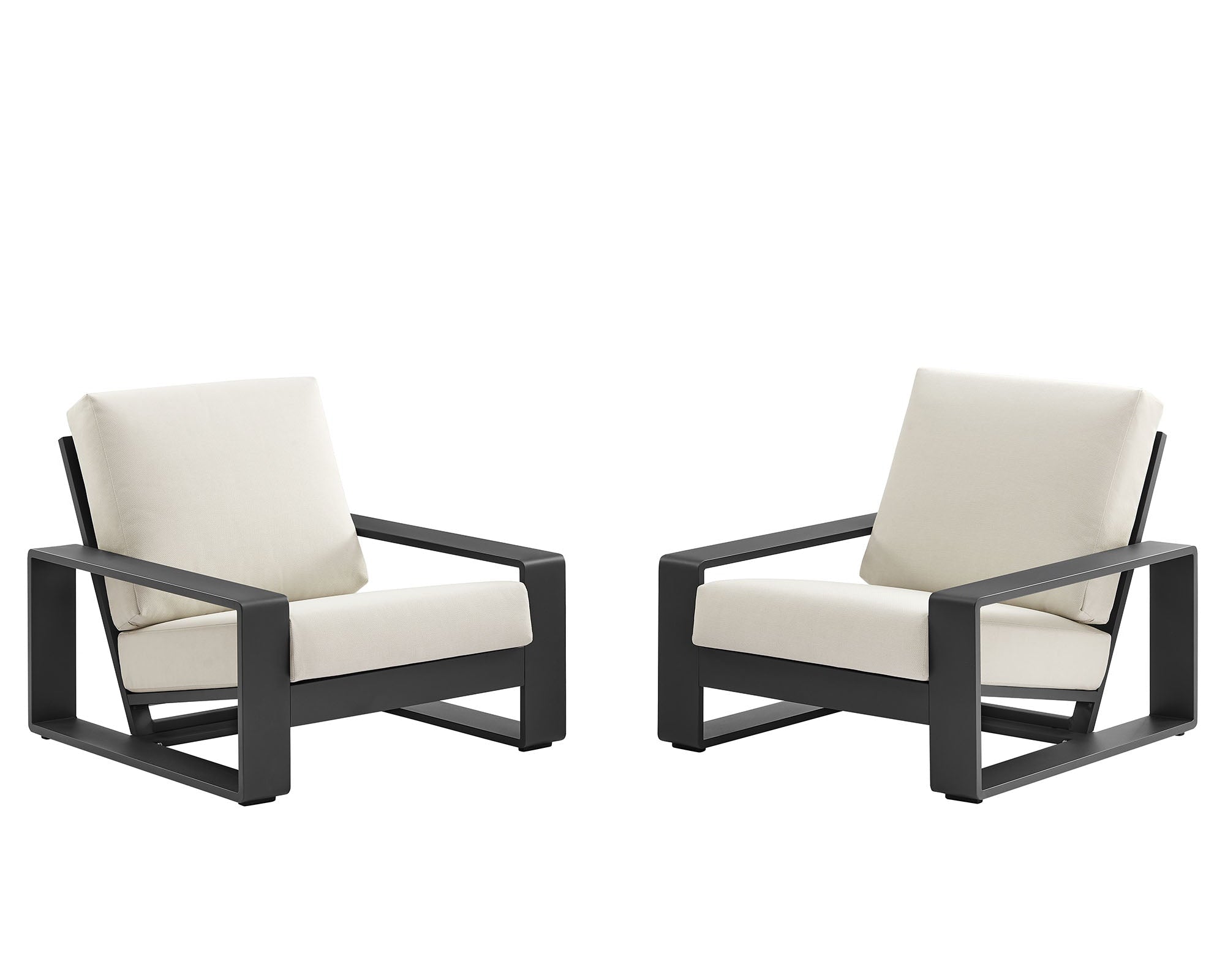 Lirienne Outdoor Patio Aluminum Faux Wood Armchairs Set of 2 by Modway