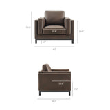 Roscoe Vegan Leather Armchair by Modway