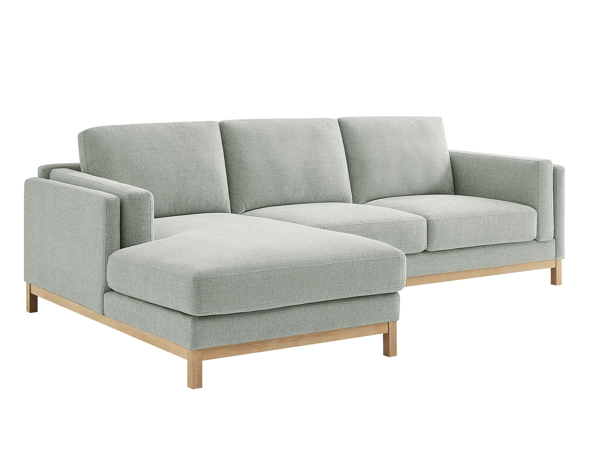 Roscoe Left-Facing Fabric Sectional Sofa with Chaise by Modway