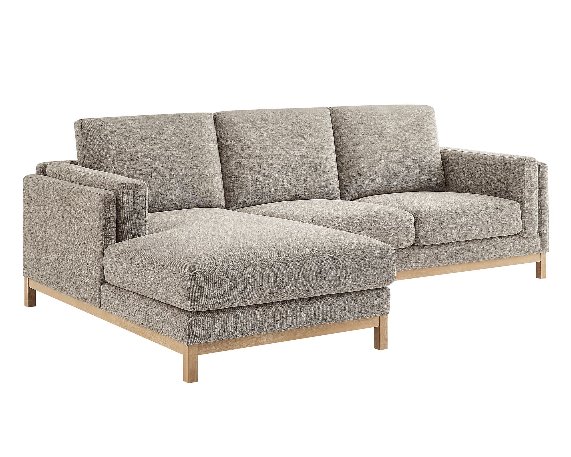 Roscoe Left-Facing Fabric Sectional Sofa with Chaise by Modway