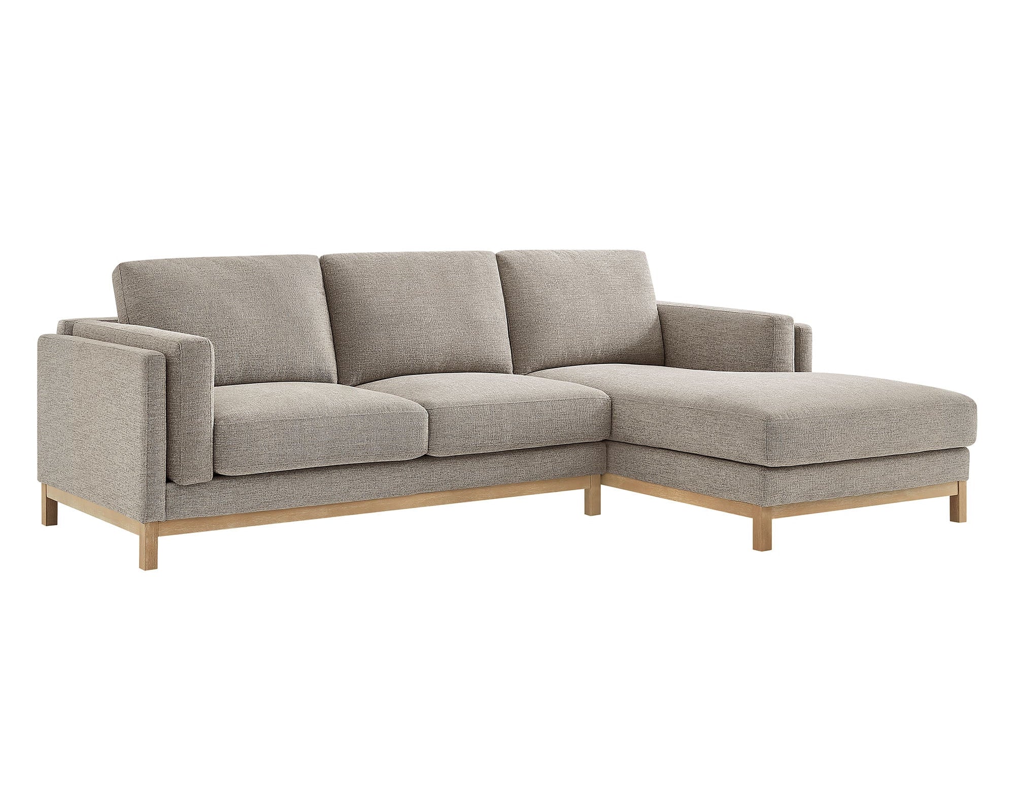 Roscoe Right-Facing Fabric Sectional Sofa with Chaise by Modway