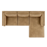 Roscoe Right-Facing Vegan Leather Sectional Sofa with Chaise by Modway