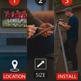 160" (13.33 ft) Outdoor TV