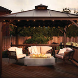 Patio Elegance Nexus 56-Inch Patioflame Fire Table for Ultimate Outdoor Enjoyment