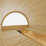 Helsinki Finnish Barrel Sauna with Terrace and WiFi Heater - Finnish Sauna Builders
