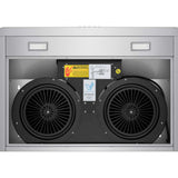 30 Inch 600 CFM Under Cabinet Range Hood with Push Button Controls - VICTORY Luna