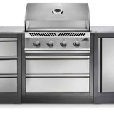 Patio Outdoor Kitchen Gas Grill - Patio Elegance OASIS™ 100 with Built-in 500 Series 32" Grill