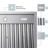 30 Inch 700 CFM Range Hood Insert  - VICTORY Q2