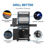 Patio Elegance Gas Grill Phantom Rogue PRO‑S 425 RSIB with Infrared Side and Rear Burners