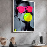 Bubble Woman - Framed Acrylic Sculpture - Set