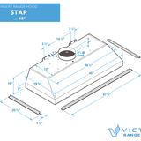 48 inch 900 CFM Range Hood Insert - VICTORY Star