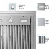 48 inch 900 CFM Range Hood Insert - VICTORY Star