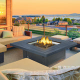 Patio Elegance St. Tropez Fire Table – Square Patioflame Table