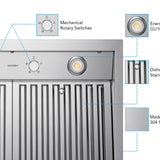 60 Inch 1200 CFM Wall Mount Range Hood - VICTORY TwisterMAX