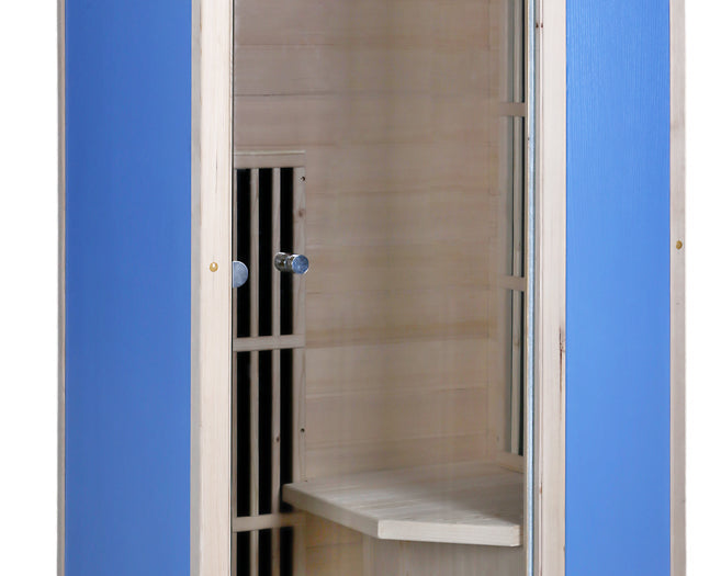 Blisspod | Vienna | Far Infrared Sauna | Canadian Hemlock Very Low EMF | 72.8"H x 35.4"W x 25.6"D | 1 Person