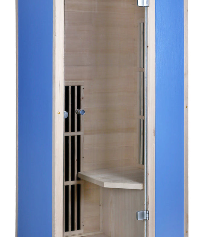 Blisspod | Vienna | Far Infrared Sauna | Canadian Hemlock Very Low EMF | 72.8"H x 35.4"W x 25.6"D | 1 Person