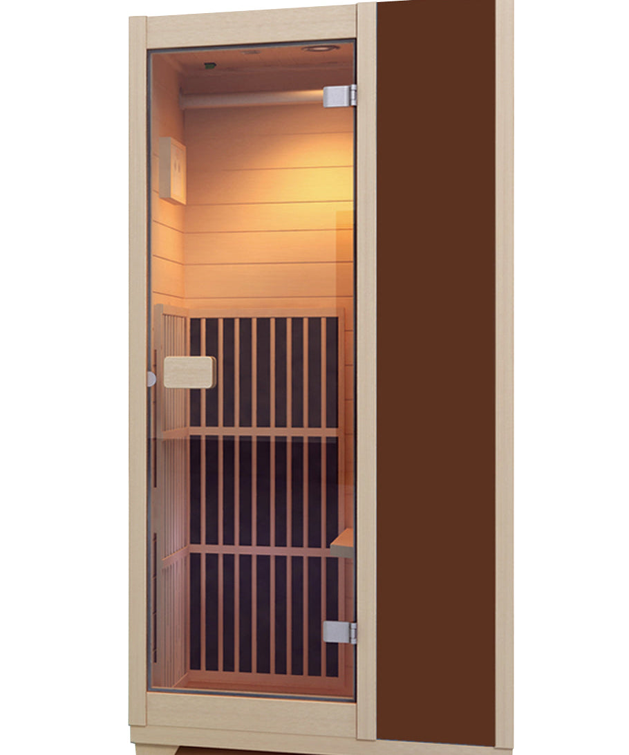Blisspod | Vienna | Far Infrared Sauna | Canadian Hemlock Very Low EMF | 72.8"H x 35.4"W x 25.6"D | 1 Person