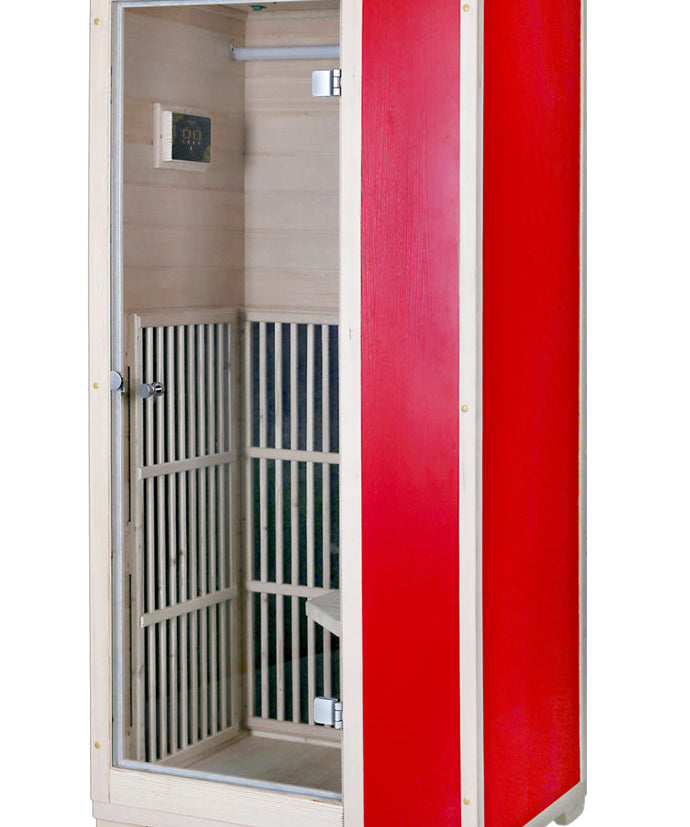 Blisspod | Vienna | Far Infrared Sauna | Canadian Hemlock Very Low EMF | 72.8"H x 35.4"W x 25.6"D | 1 Person