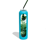DailyDOSE Time-Marked Glass Water Bottle