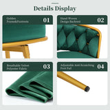 Modern Low Back Upholstered Counter Height Bar Stools (Set of 2)