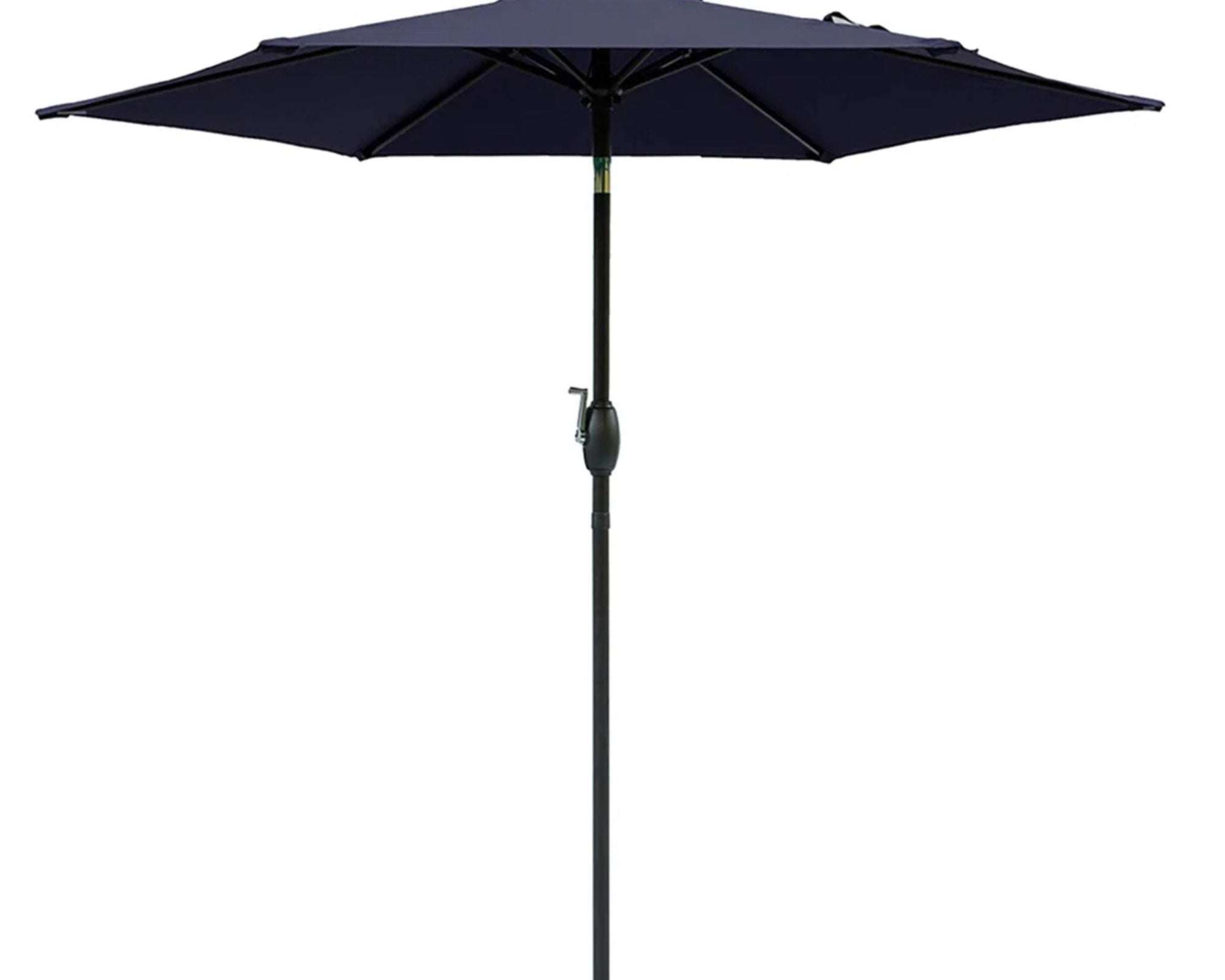 Umbrella With Crank Lift & Tilt, UV-Resistant Canopy For Patio