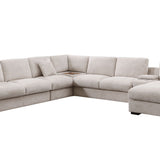 Celine - Fabric Corner Sectional Sofa With Right-Facing Chaise, Cupholders, And Charging Ports