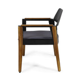 Soho - Transitional Style Outdoor Club Chair (Set of 2) With Cushions - Teak
