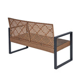 4 Piece Patio Furniture Set With Acacia Wood Table Top