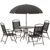 Patio Dining Set With Table Umbrella