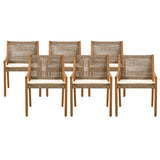 Outdoor Dining Chair - Acacia Wood & Wicker