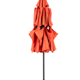 Aluminium 10ft 3-Tier Auto-Tilt Outdoor Patio Umbrella - Orange