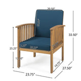 Casa Acacia Club Chair Coastal Classic Outdoor Seating
