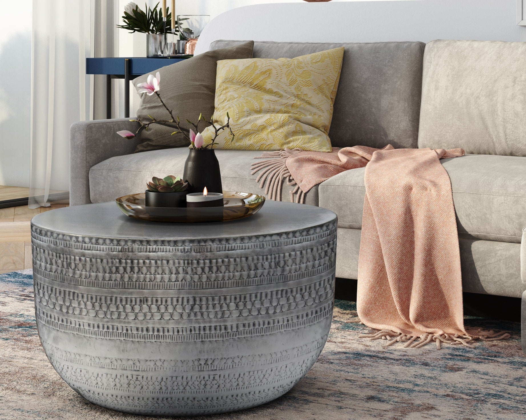 Johnsen - Handcrafted Metal Coffee Table
