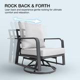 FR Aluminum Outdoor Swivel Seats