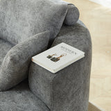 55'' Chenille Foam Single Swivel Chair