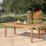 Extendable Acacia Wood Outdoor Dining Table