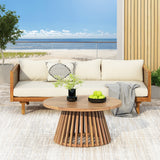 Claremont 3-Seater Daybed and Acacia Wood Patio Table
