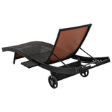 Patio Wicker Chaise Lounge Chairs Set of 2