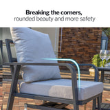 FR Aluminum Outdoor Swivel Seats