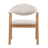 Upholstered Dining Chairs with Curved Back