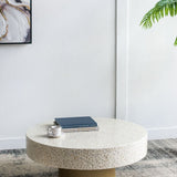 Unique Capiz Coffee Table & Pedestal Base