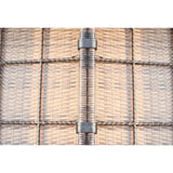 Outdoor Wicker Sectional With Weather Resistant Cushions And Table