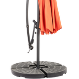 10ft Offset Hanging Market Patio Umbrella with Easy Tilt Adjustment
