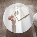 Nesting Coffee Table Set of 2 Round Wooden Tables