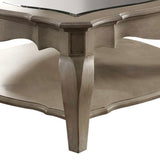 Chelmsford - Clear Glass Coffee Table - Taupe