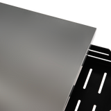 Outdoor Kitchen Wicker Island Rolling Cart & Storage Cabinet Brown