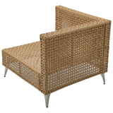 K&K 8-Piece Patio Furniture Set with Fire Pit Table