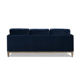 Knox 84' Modern Farmhouse Sofa, Dark Navy Blue Performance Velvet