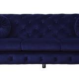 Atronia Blue Velvet Sofa